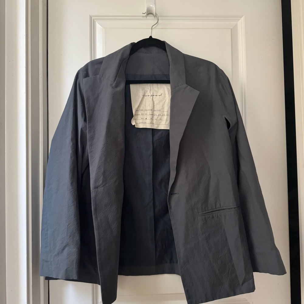 Gray Classic Blazer with Notched Lapels (The Tailor Jacket)